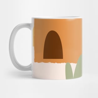 Woman and Desert - boho minimalist #1 Mug